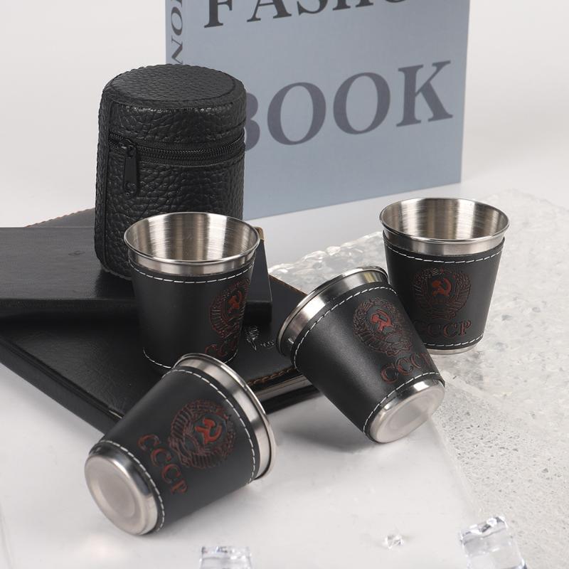 4Pcs/Set Outdoor Travel Cups S - огляд і ціна Whisky Beer And Wine