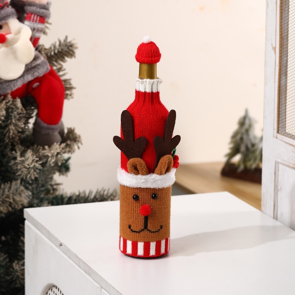 Knitted Wine Bottle Cover with - огляд і ціна Wine Beer Hat