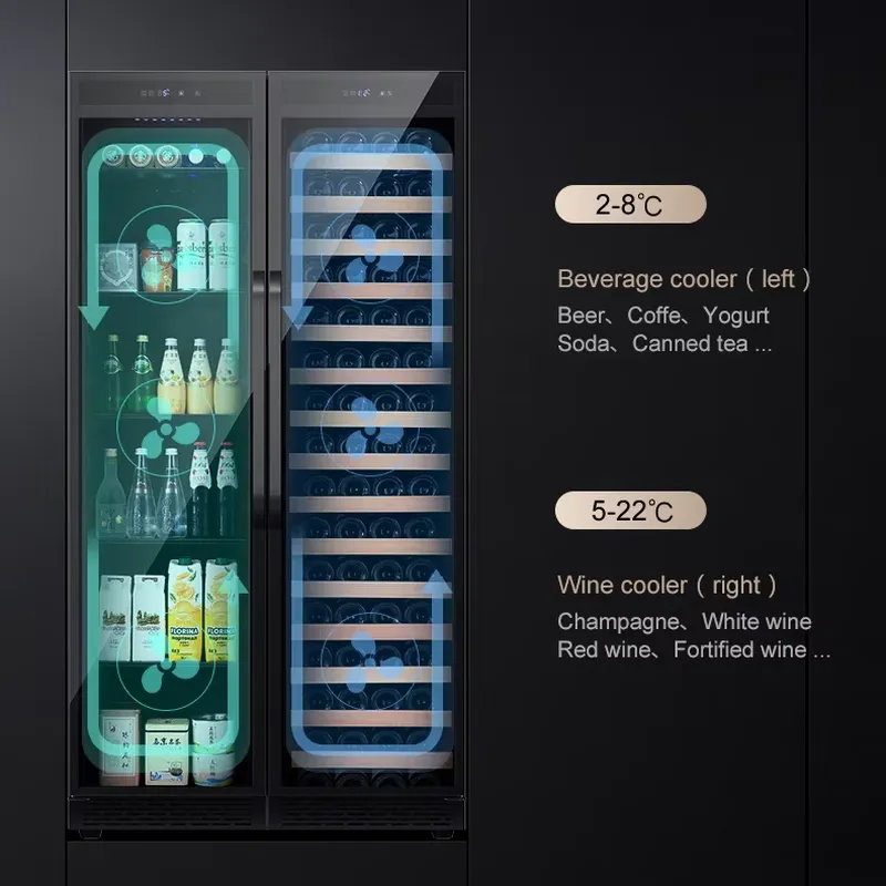 Built In Beverage Fridge Doubl - огляд і ціна Wine Beer Dual Zone